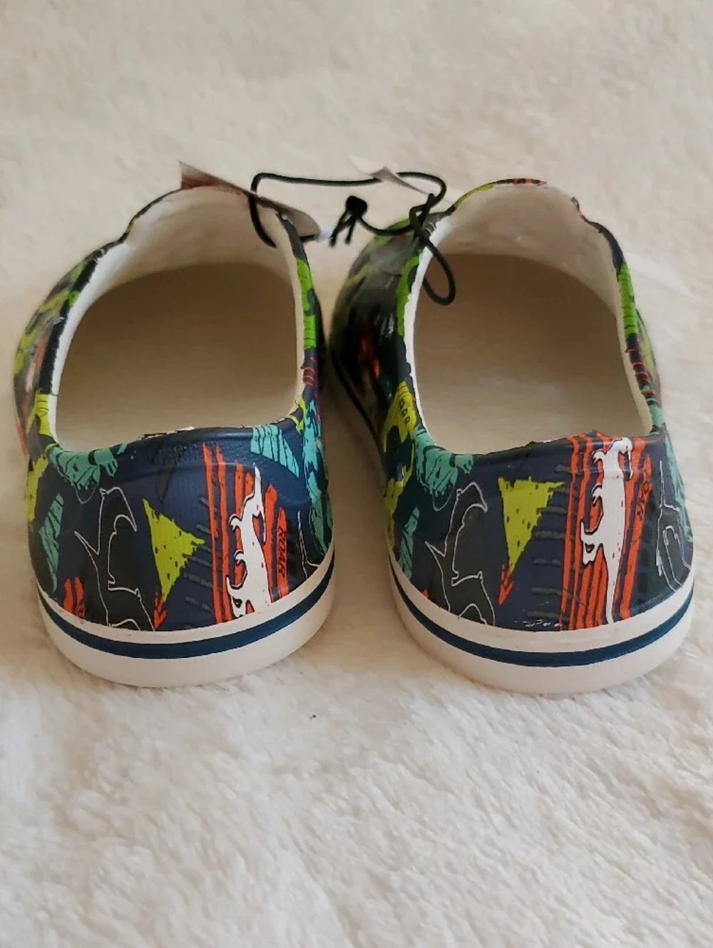 Funcoo Plus Kids Dinosaur Sandals Toddler Size 7 Slip-On Shoes NWT